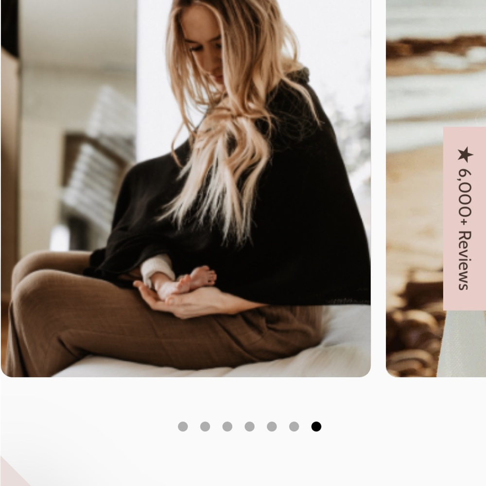 NWOT AMMA Cacoon Nursing Cover in Black